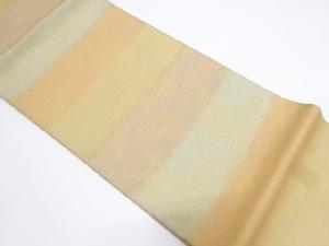 砂子綴れ　霞模様織り出し全通袋帯